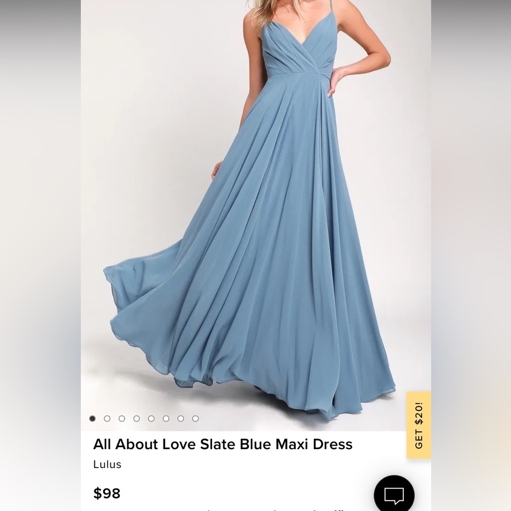 All About Love Slate Blue Bridesmaid Dress